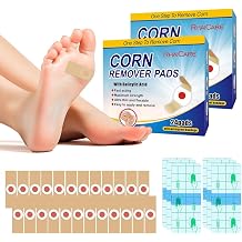 Corn Remover Pads 48 count 2 pack Plantar Wart Remover for Feet, Corn Removers for Toes with 40% Salicylic Acid, Callus Removal for Feet