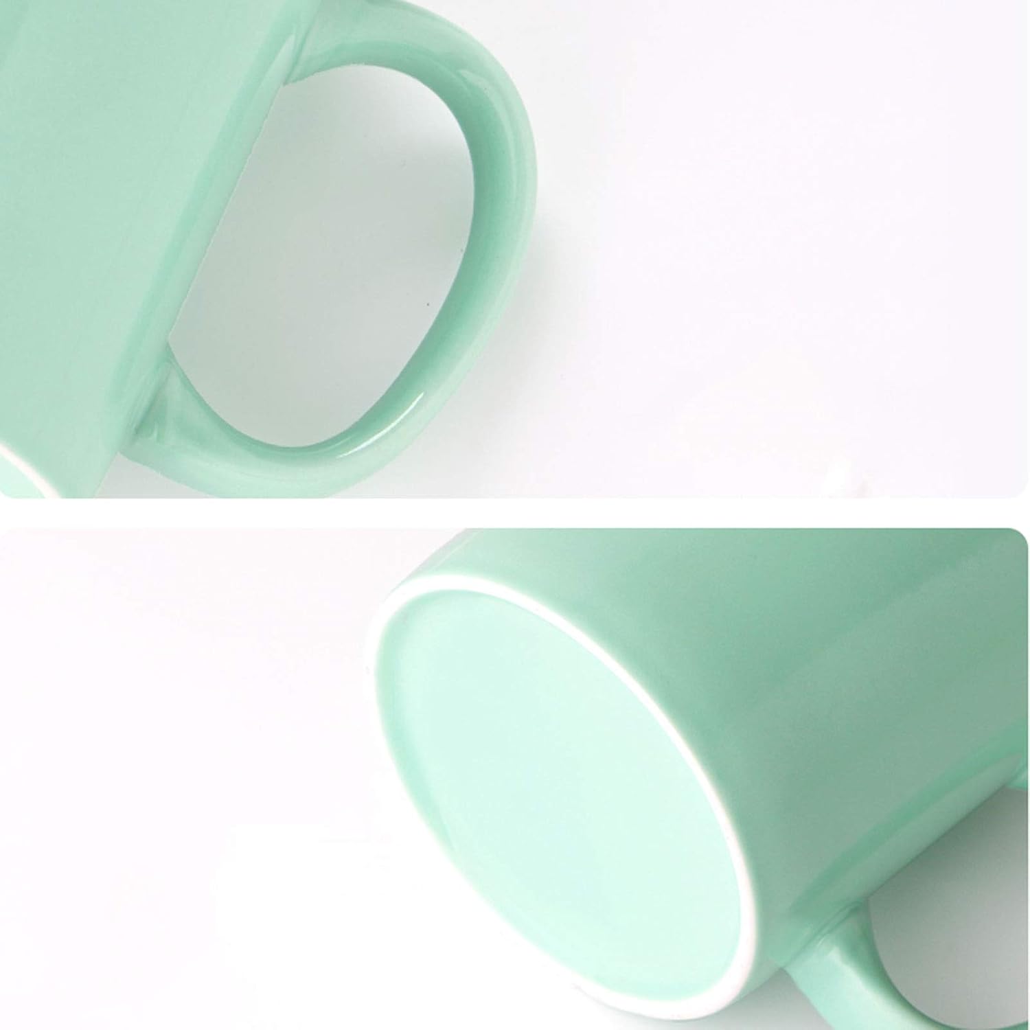 コーヒーカップ カラフルなセラミックマグカップセットリビングルームの朝食カップファミリーミルクカップレジャーコーヒーカップ（6個）、