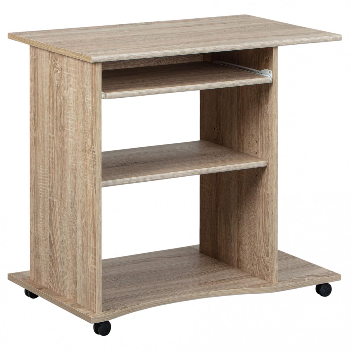 AltoBuy List - Meuble Informatique sur roulettes Aspect Bois