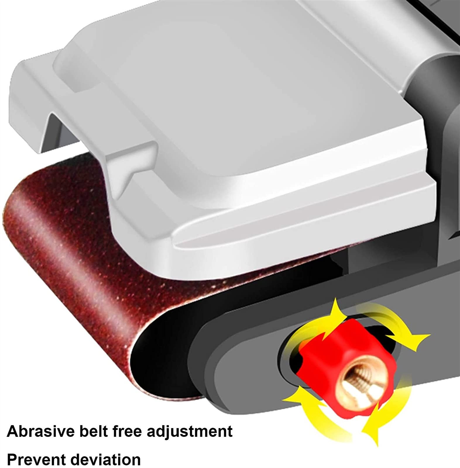 Ponceuse à Bande électrique - Vitesse Variable - 1200W - Bande Abrasive 76x533mm pour dérouillage, décapage Peinture et Polissage
