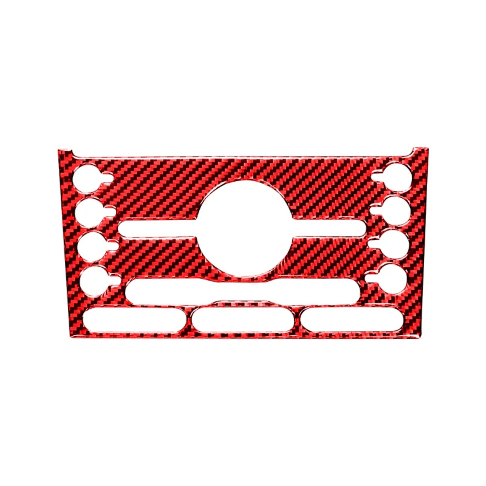 Amxaqjc Red Car Interior Moulding Trim For Explorer 2013-2019 Accessories Interior Car Central Control Button Panel Decoration Frame Cover Stickers(Red)