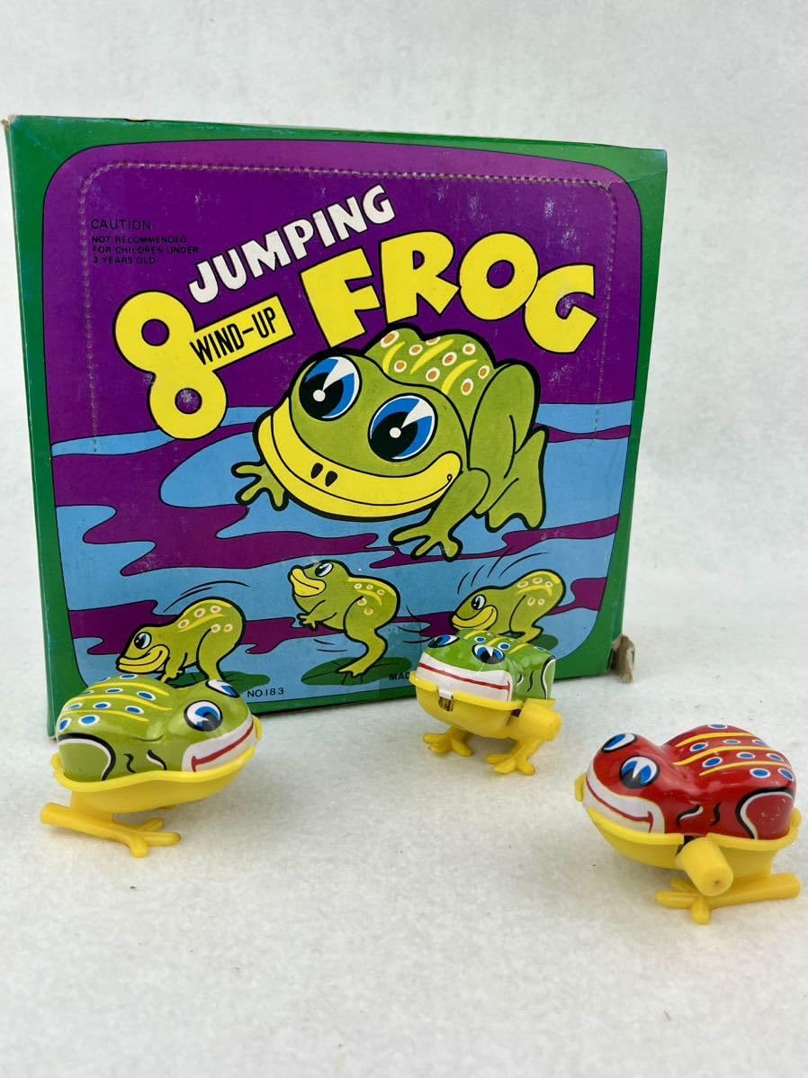 ブリキのおもちゃ 『ジャンピング フロッグ』 日本製