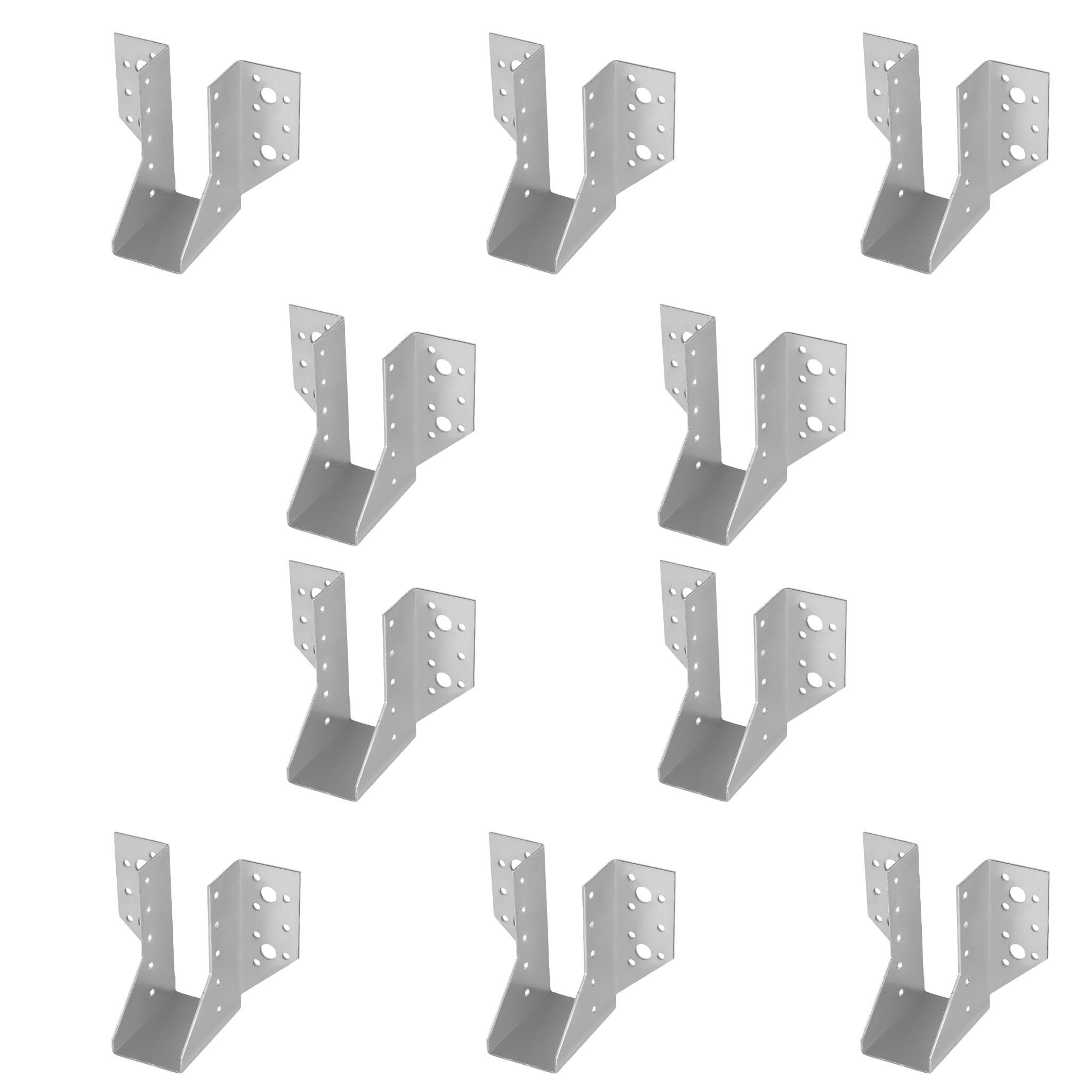 Kotarbau Kotarbau® Joist Hanger Wood Connector Made Of Galvanised Steel Joist Hanger Joist Connector Heavy Duty Beam Connector Wooden Beam Connector Wooden Beam, 45 X 108 Mm