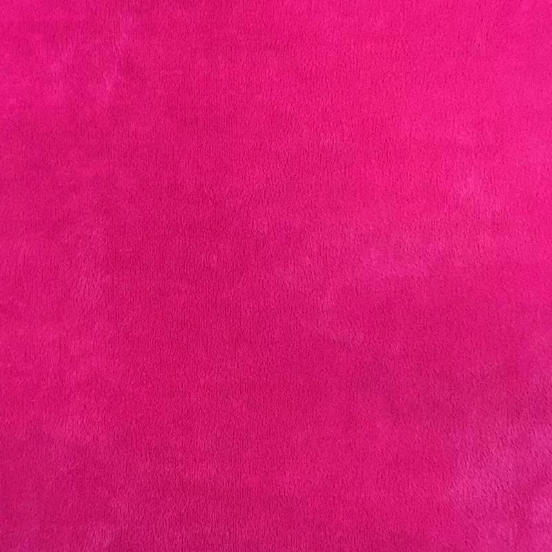 Hot Pink Smooth Minky Faux Fur Fabric - Sold by The Yard - 60"