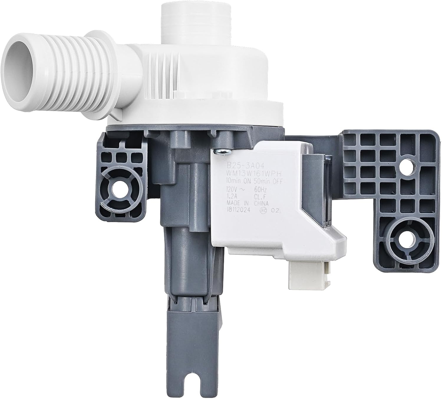 W10876600 W10727777 B25-3A04 Washer Drain Pump Assembly Compatible with Whirlpool Kenmore Maytag Crosley Top Load Clothes Washing Machine Replacement Parts W10876600VP AP6004933 PS11738156 - Thumbnail 2