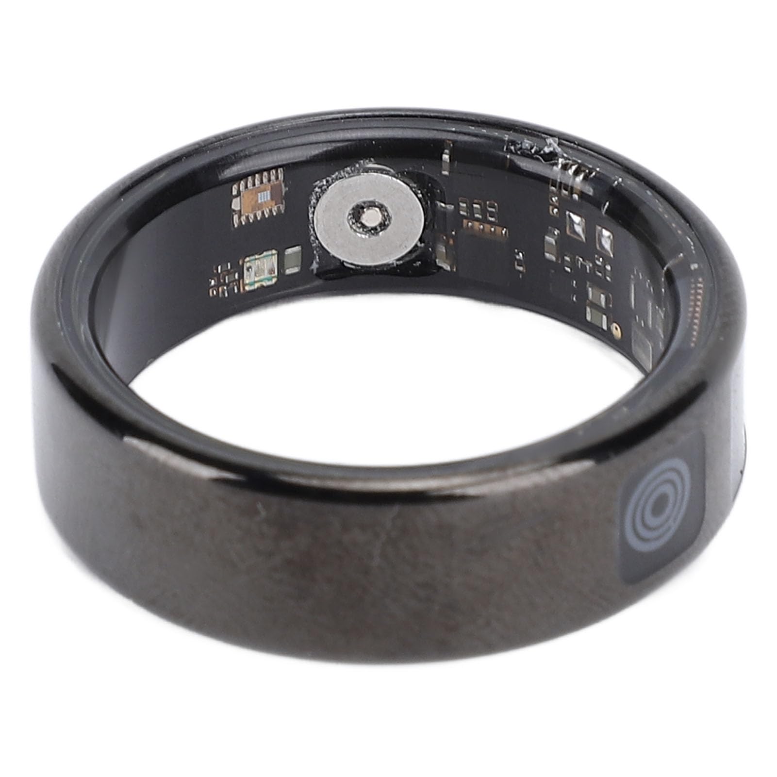 VBESTLIFE Anillo Inteligente con Pantalla, Rastreador de Acondicionamiento de Aptitud de Acero Inoxidable con Múltiples Modos Deportivos a Prueba de (ID 19.9 mm / 0.78in)