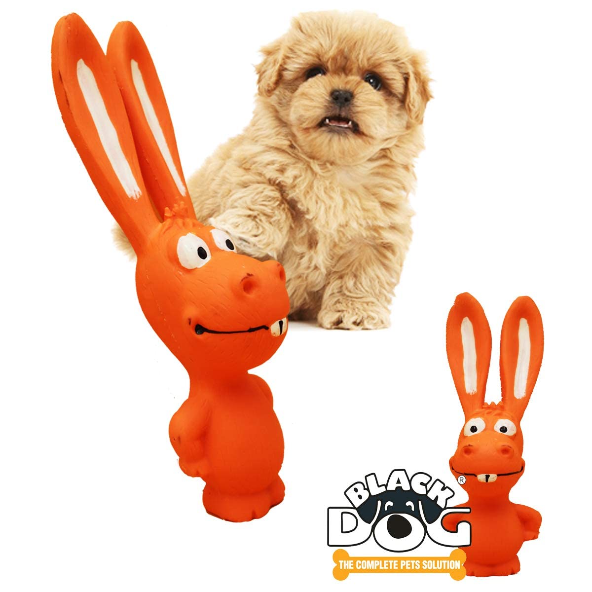 BLACKDOG Animal Series Natural Soft Rubber Durable chew Toys for Puppies & Adult Small Dogs Latex Toy with Squeaker Puppy Toy (Color May Vary) (B09ZVLFTB1) Amazon Price History, Amazon Price Tracker