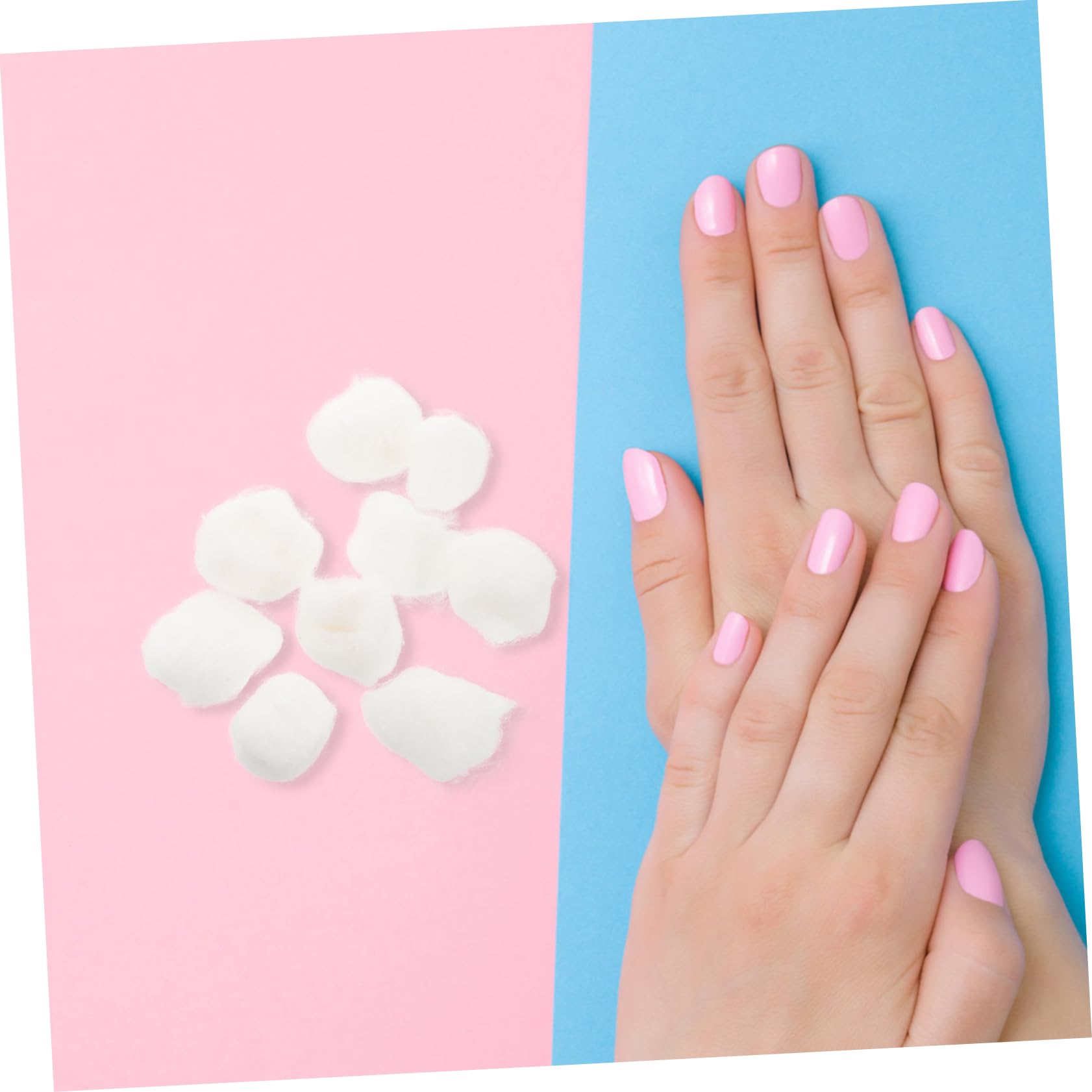 Batuffoli di Cotone Bianco 500g, Morbidi e Assorbenti per Unghie | Cotone Naturale, Uso su Pelle, Rimozione Make-up e Smalto, Formato Portatile da 500g