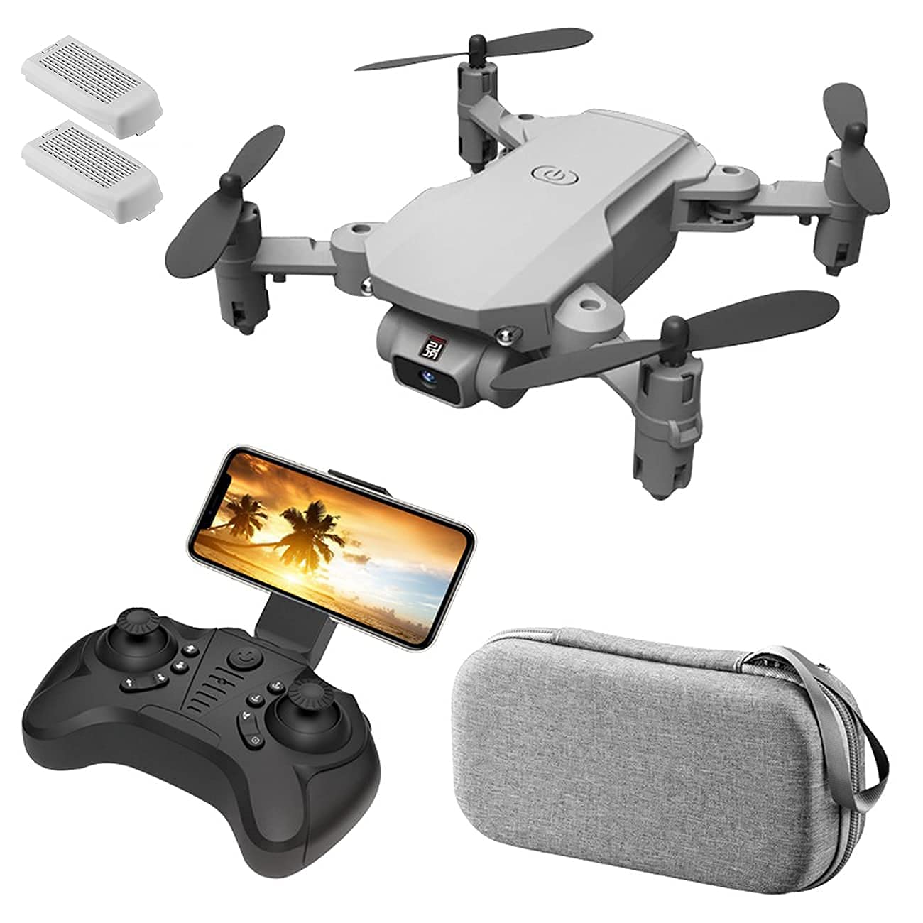 Flux optique double le - Drones pliables avec caméra 4K pour adultes