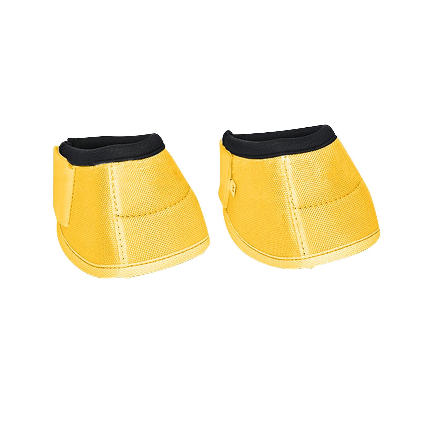 Gralara Botas Campana para Caballo con Capa Exterior de PVC Interior de Neopreno Cierre de Accesorio Amortiguador Adecuado para Protección