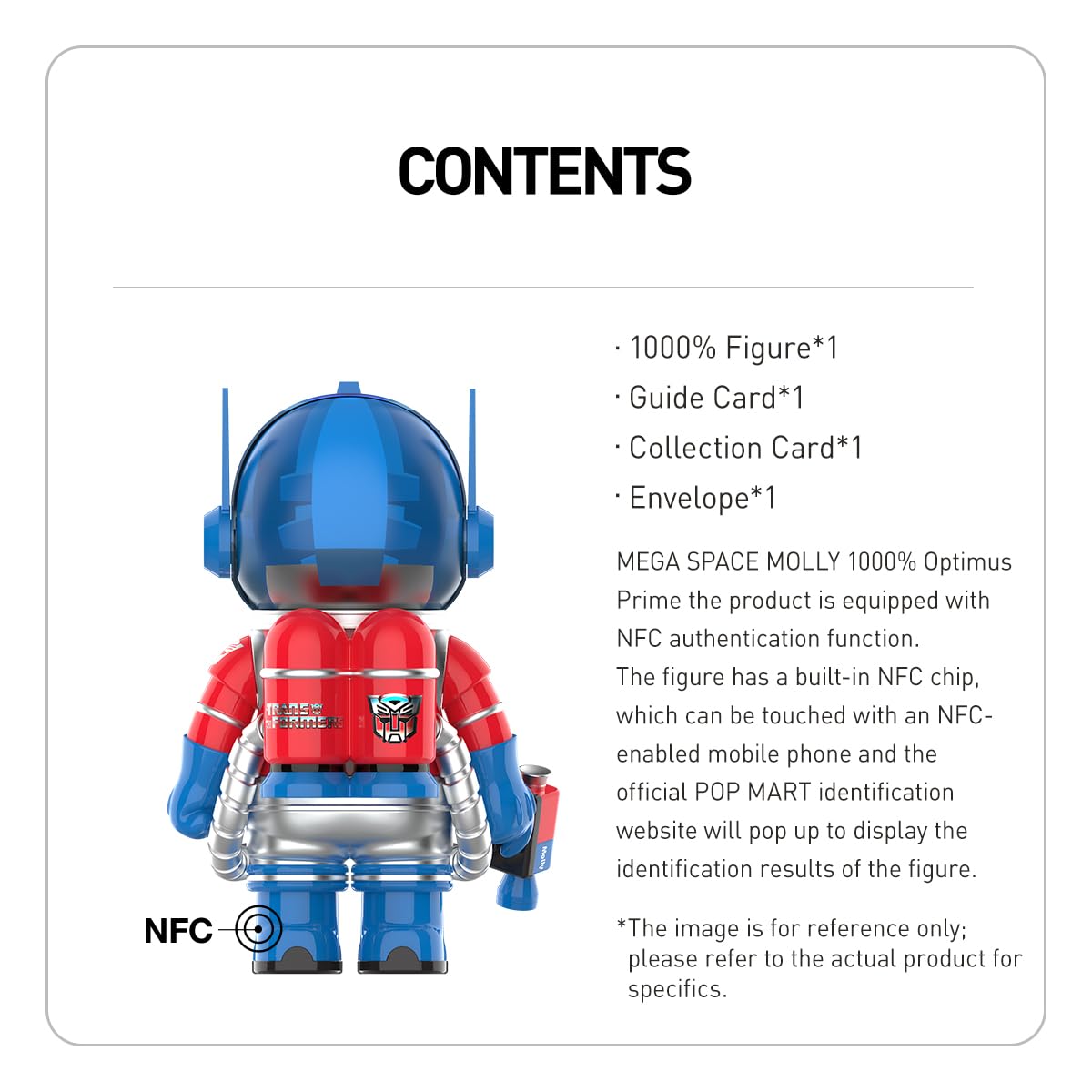 POP MART MEGA SPACE MOLLY 1000% Optimus Prime Collectibles Figure