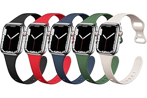 SunnyWoo Slim Thin Narrow Skinny Apple Watch Band