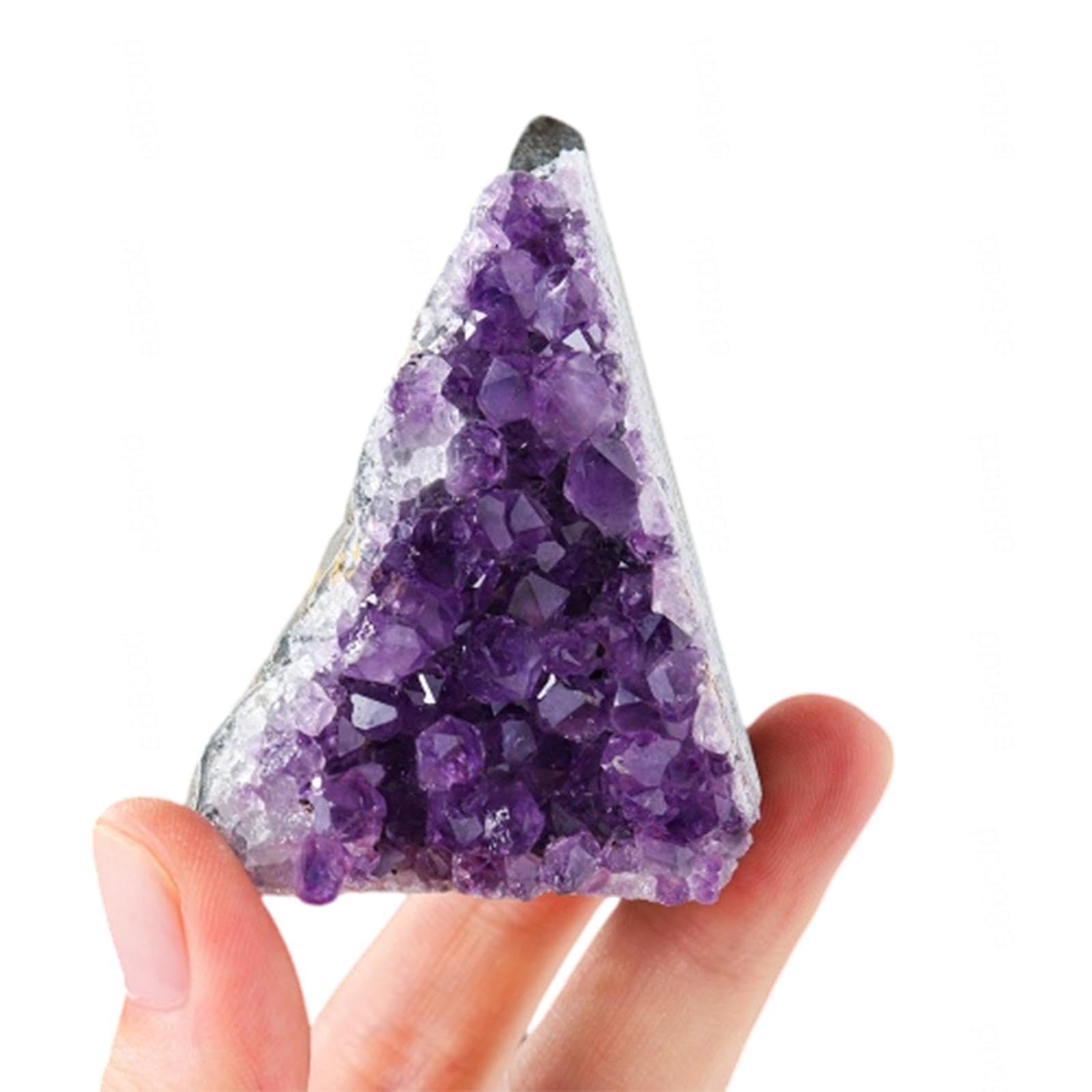 HUJWLBWF Amethyst Crystal Clusters Crystal Cluster Ornament Irregular Crystal Cluster Decorative Raw Amethyst Stones Crystal Geode,120-150g