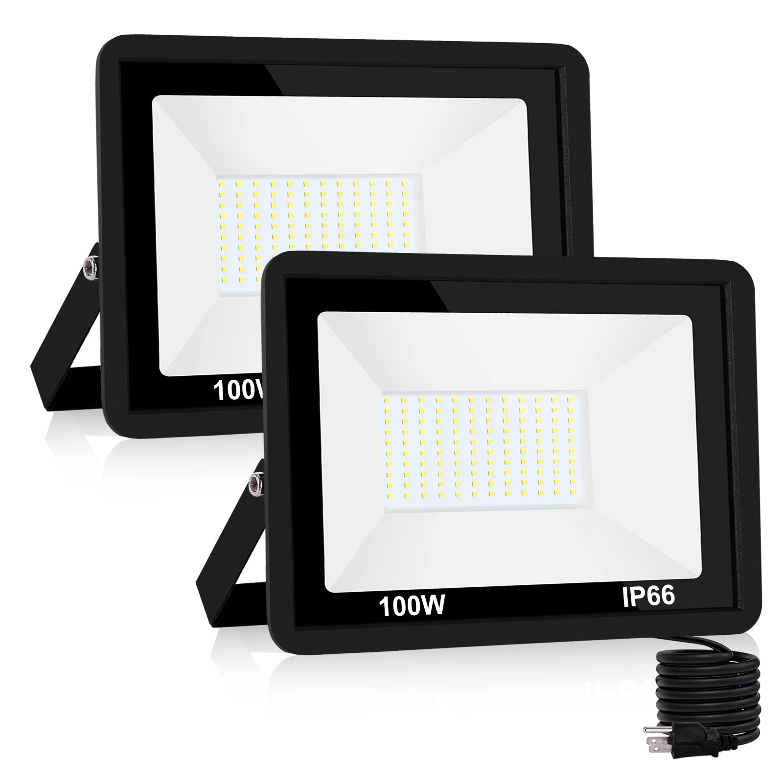 100W Flood Light Outdoor, 10000lm LED Flood Light IP66 sold price at auction in Canada