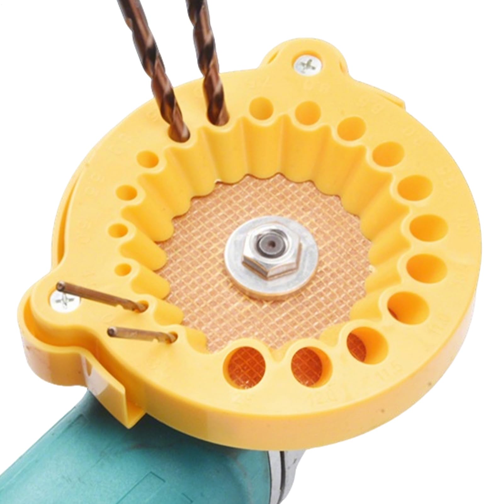 Afilador de brocas para taladro, accesorio de molienda de brocas de alta resistencia para reparación de automóviles, metalurgia, manualidades, jardinería, construcción, mejoras del hogar | Afilador de brocas para carpintería, manualidades, garaje, tienda industrial, aficionado, reparación de automóviles