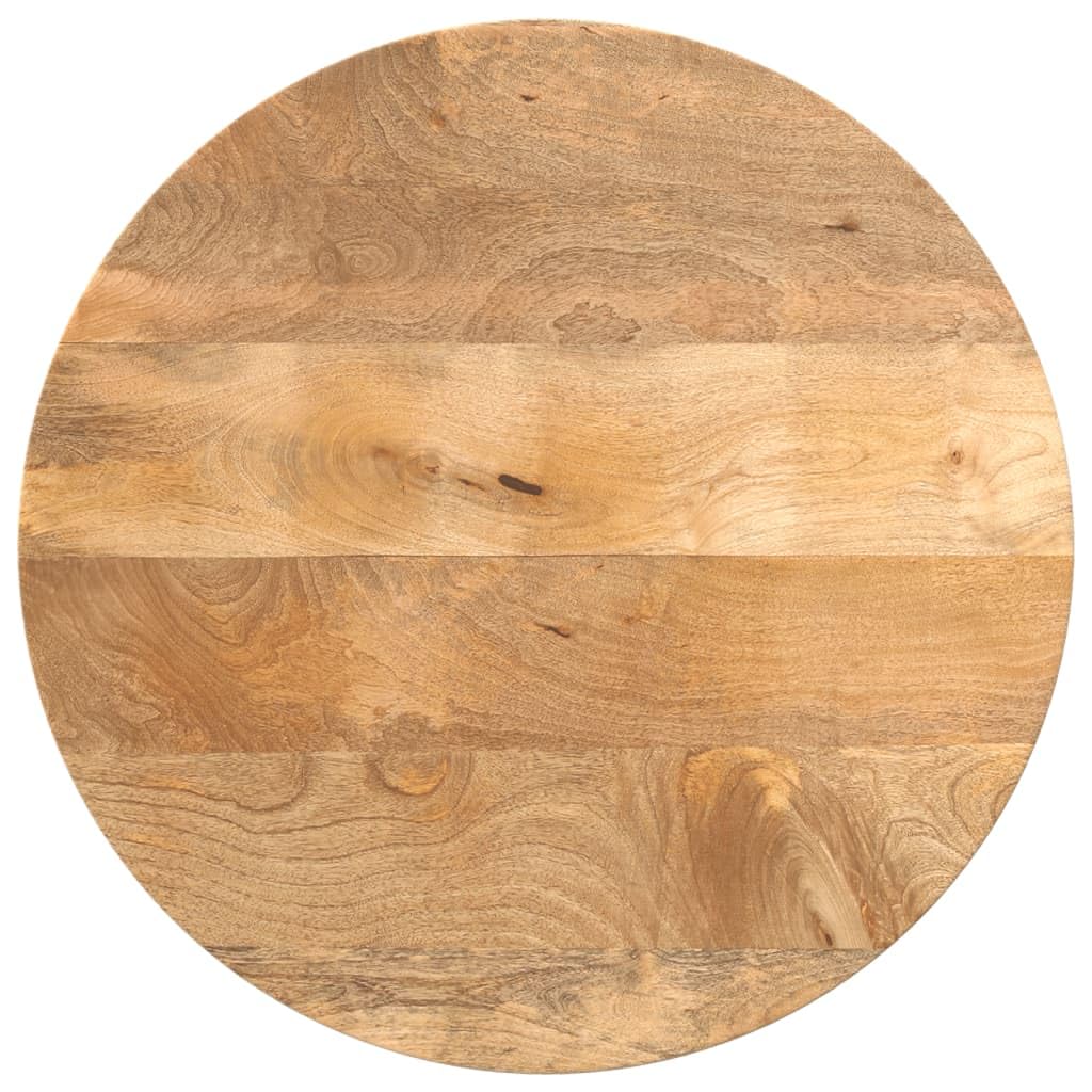 vidaXL Table Top, Dining Table Top for Home, Replacement Board for Side Table Dinner, Wooden Furniture Top, Round Solid Wood Mango