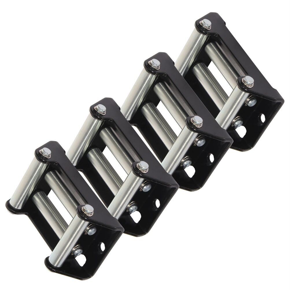 4-1/4 Inch Winch Roller Fairlead - 4-Way Heavy Duty Guide For B 356669