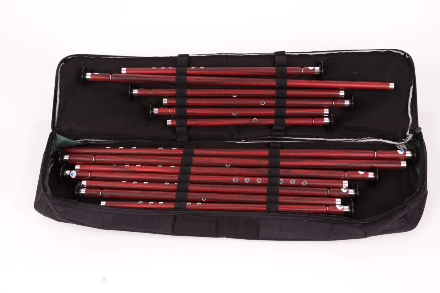 Set completo di 13 accordatura Ney 440HZ in plastica PVC di qualità con custodia morbida