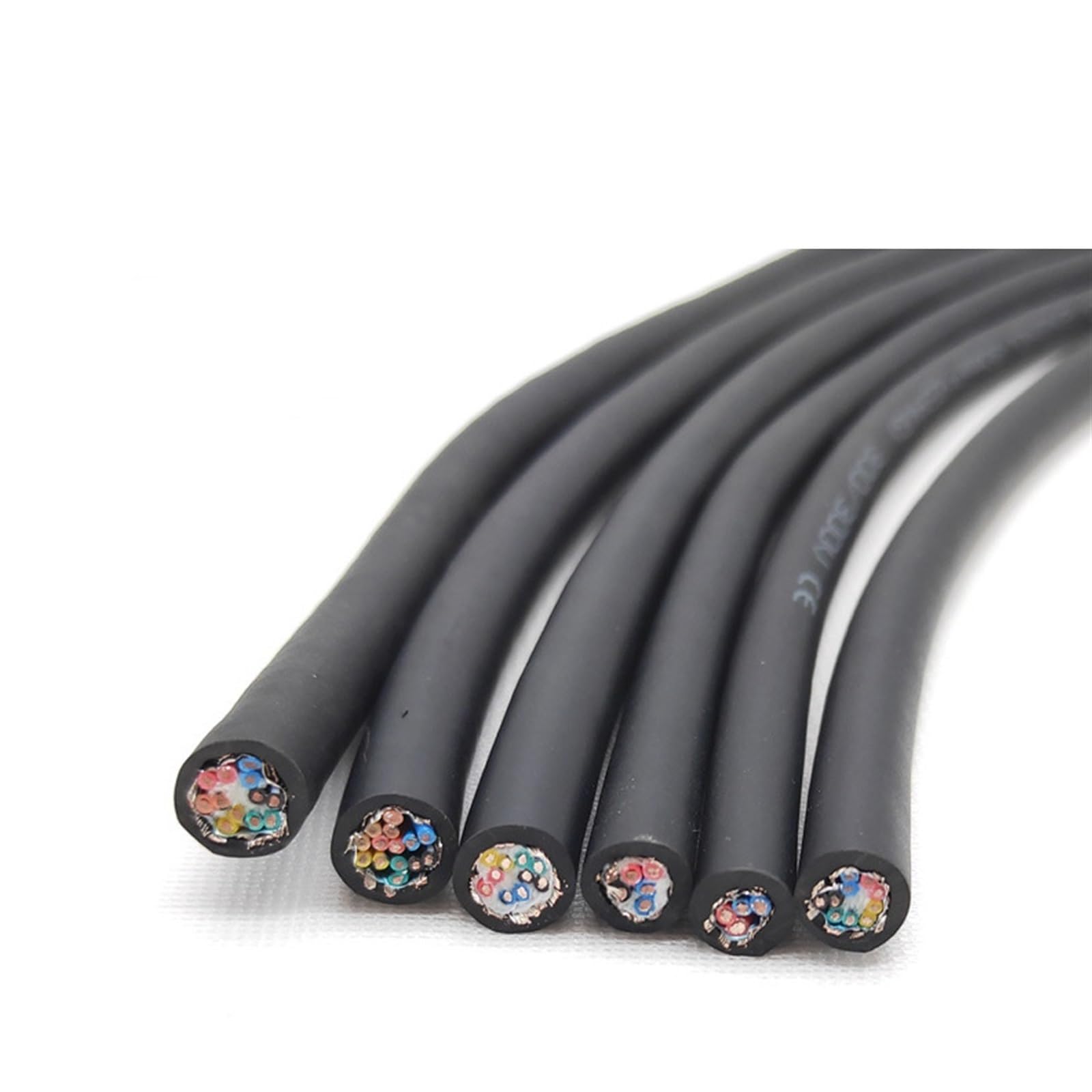 Kabel ekranowany o wysokiej elastyczności, skrętka holownicza, 2-żyłowy, 4-żyłowy, 8-rdzeniowy, 10-żyłowy, 16-rdzeniowy kabel sterujący serwomechanizmem (0,5 mm, 12 żył)