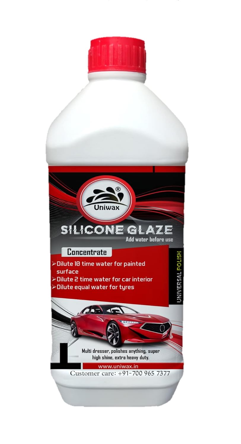Uniwax Silicone Glaze car polish Protects and Shine Plastic Restorer