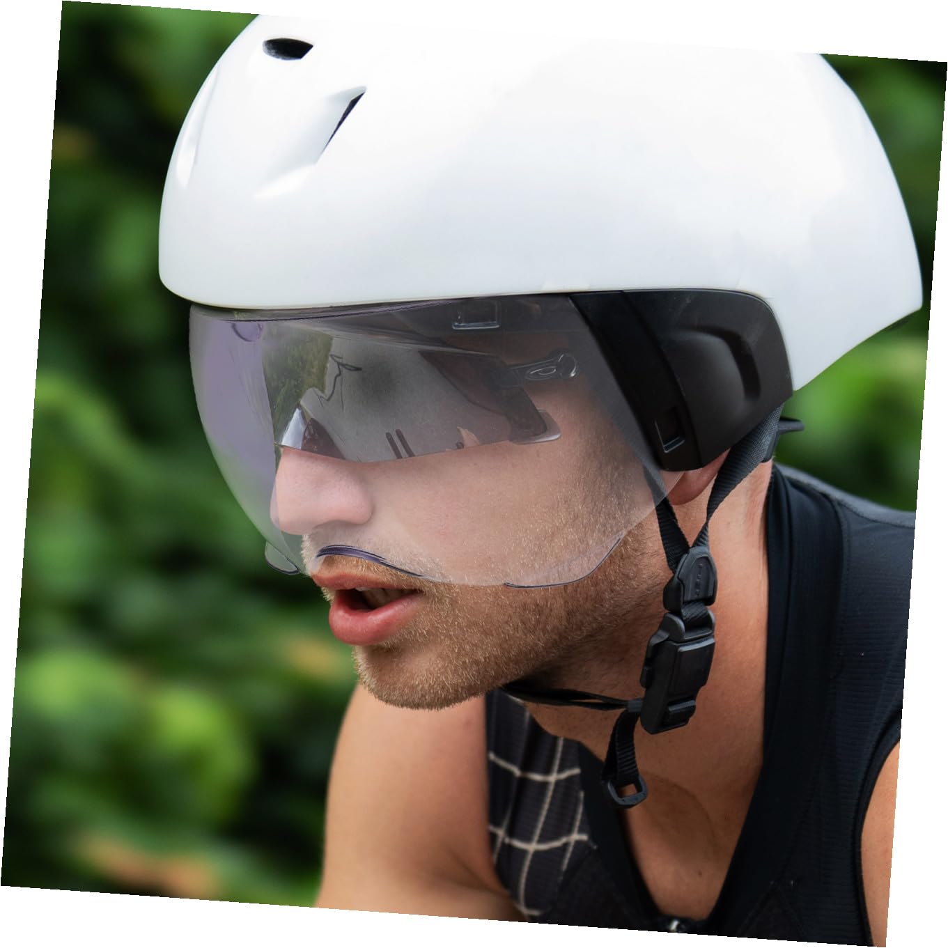 Visiera Casco Bhr in Plastico Resistente per Casco Moto, Protezione Viso da Vento e Sabbia, Accessorio per Elmetto Motociclistico
