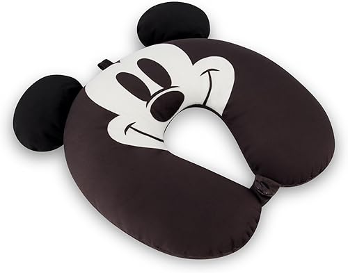 Miniatura 3 de FUL Disney Mickey Mouse - Almohada para el cuello, accesorios de viaje con orejas 3D para avión, automóvil y oficina, cómoda y transpirable, color