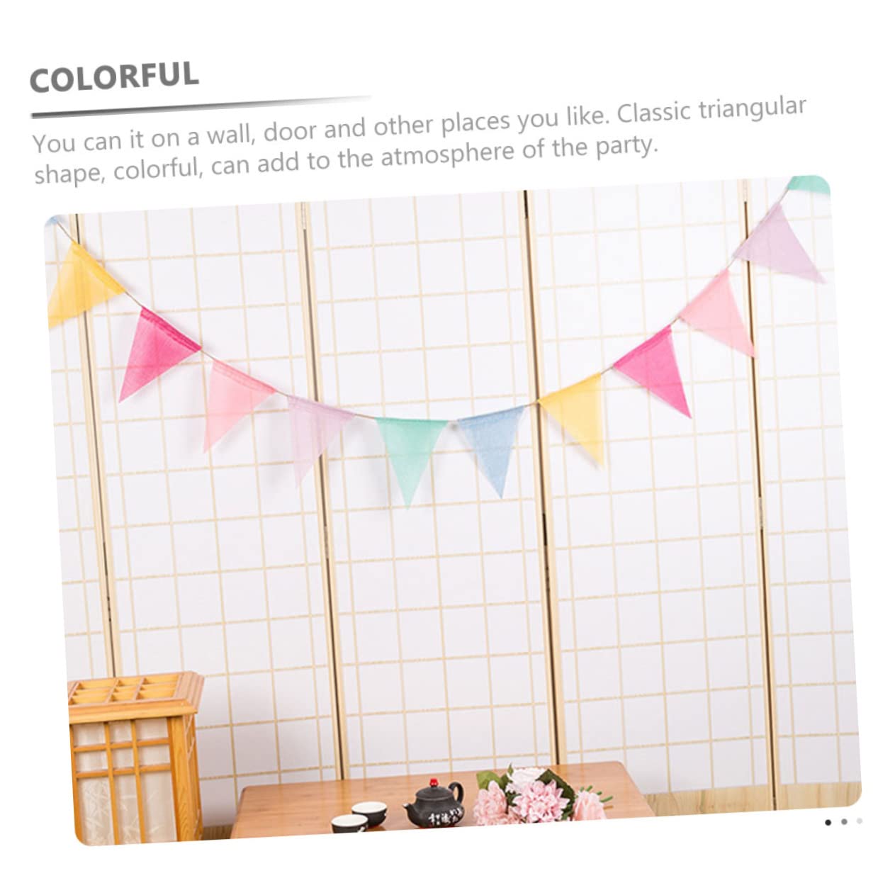 ULTECHNOVO 3 Series Banderín De Decoración De Fiestas Con Bodas Cumpleaños Y Celebraciones 4 Piezas X 3