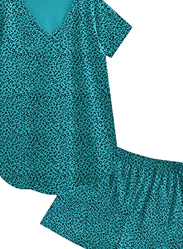 Image of A.T.U.N. (ALL THINGS UBER NICE) Womens Printed Cotton Tee and Shorts Set | Co-Ords Set