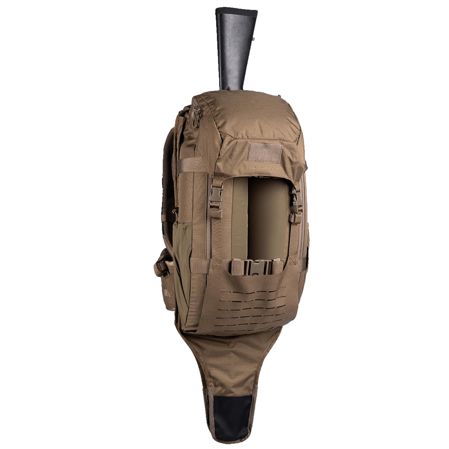 Eberlestock Just One Hunting Pack - Mochila ligera y versátil para aventuras en el campo - Funda de rifle integrada