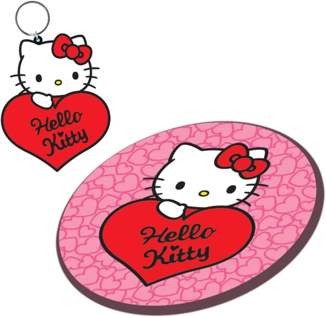 Pyramid International Hello Kitty My Heart Mug, Coaster & Keychain Gift Set – Adorable and Collectible Hello Kitty-Themed Set Ideal for Home, Office, or Gifting to Fans and Collectors