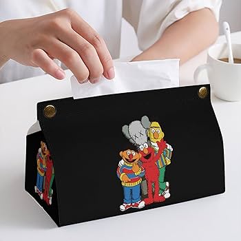 Amazon｜ティッシュケース おしゃれ PUレザー セサミストリート