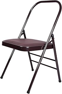 DJFIOSD Silla Auxiliar De Yoga Multifuncional, Silla Auxiliar De Yoga para Pilates En El Hogar La Silla De Yoga Iyengar Plegable Puede Aliviar La Fatiga Y Corregir La Postura,B