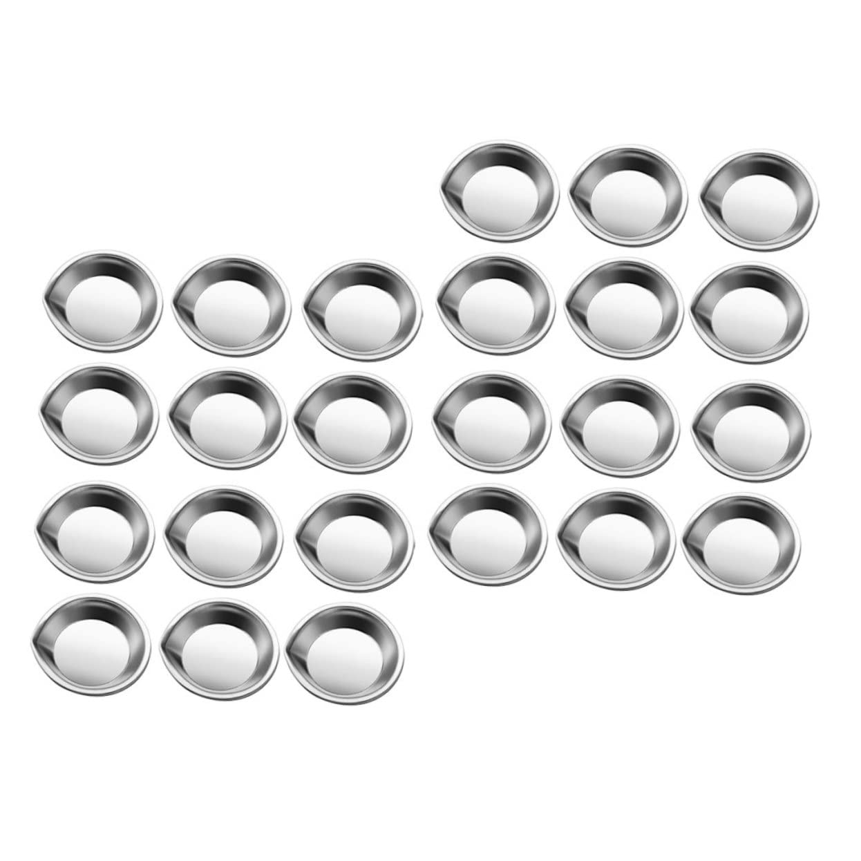 WEKADRIN 30pcs Stainless Steel Watercolor Painting Plates Durable Paint Mixing Trays for Artists DIY Craft Lightweight and Portable with Smooth Surface for Easy Use