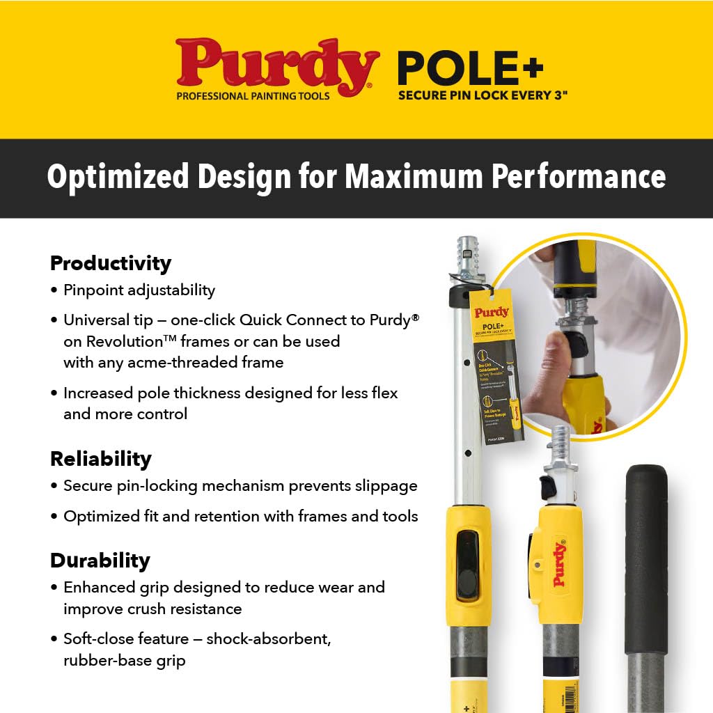 Purdy® Pole+, 0,6 m - 1,2 m.