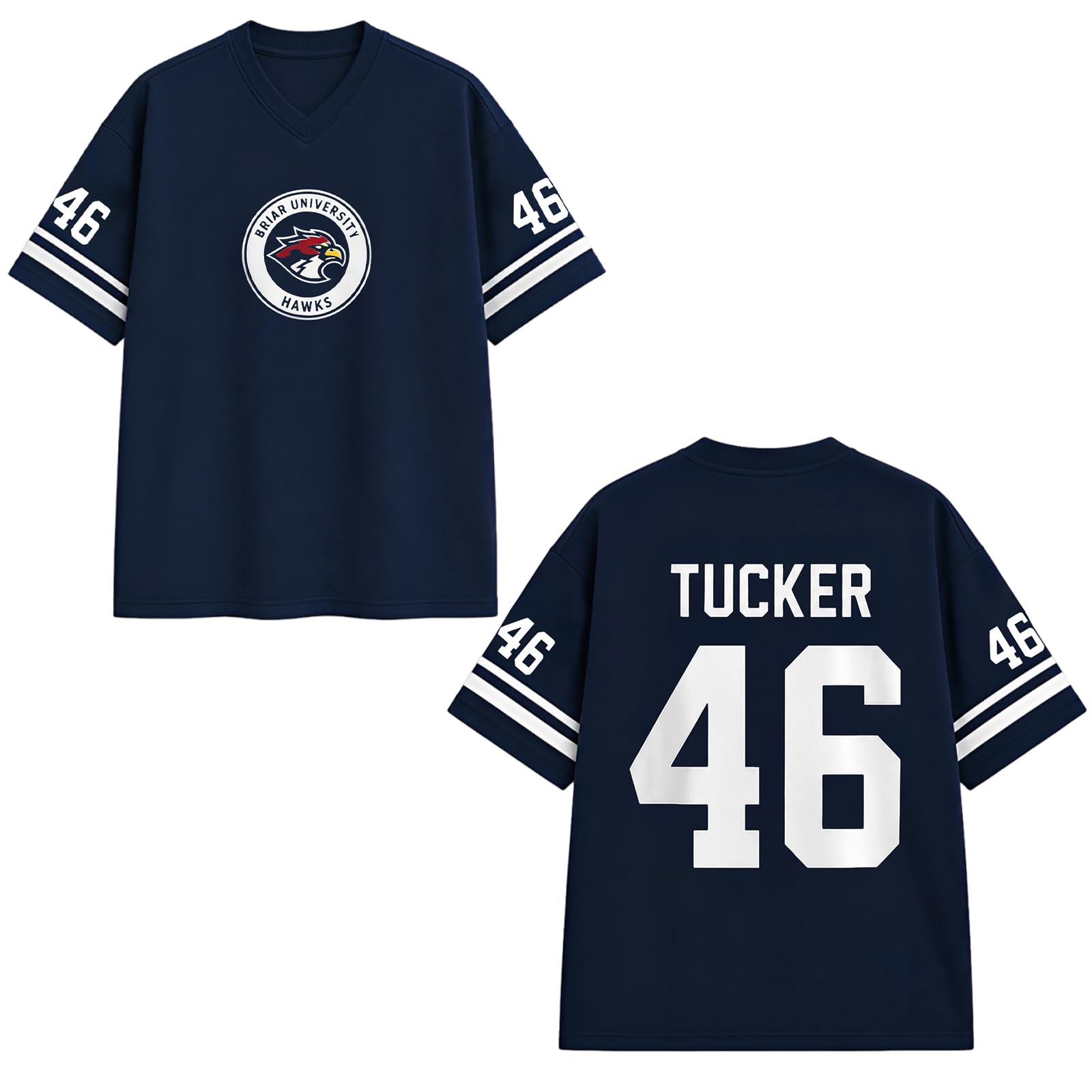 Off Campus Hockey Jersey Graham 44 & Logan 22 & Tucker 46 & Di Laurentis 66 Briar U Jersey Shirts Short Sleeve Briar Hockey Shirts Sports Inspired Tshirts Off Campus Merch for Fans