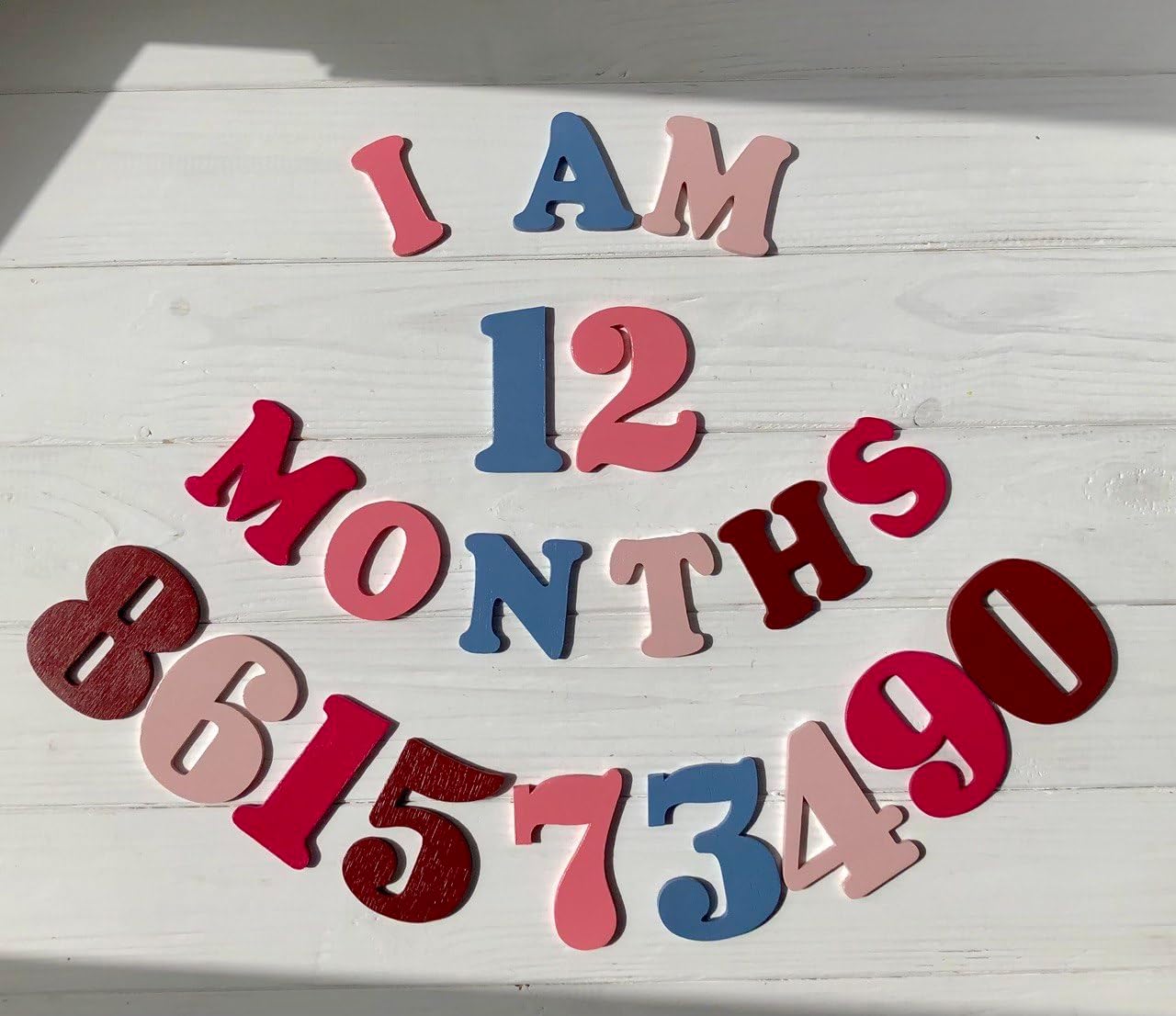 Newborn Photography Props Set – Monthly Milestone Wooden Signs, Hand-Dyed Gauze Backdrops (Rust & Peach), Baby Girl Headband – Photo Props for Baby Shower & Monthly Baby Pictures