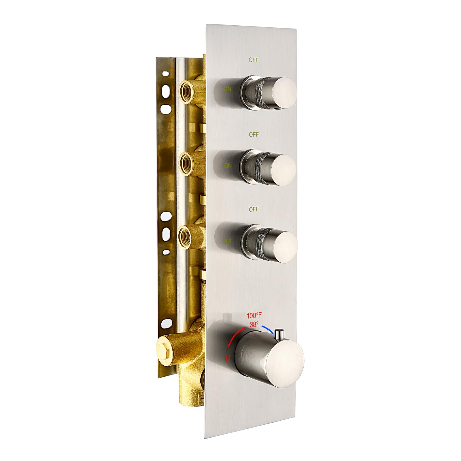 Inverseur de douche 3 voies en laiton pour stopper les pertes de pression