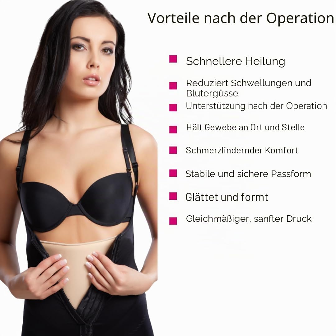 LIPOELASTIC KPAD – Hochwertiges Kompressionspolster für postoperative Unterstützung und Lymphödem-Behandlung (Schwarz, S-M)
