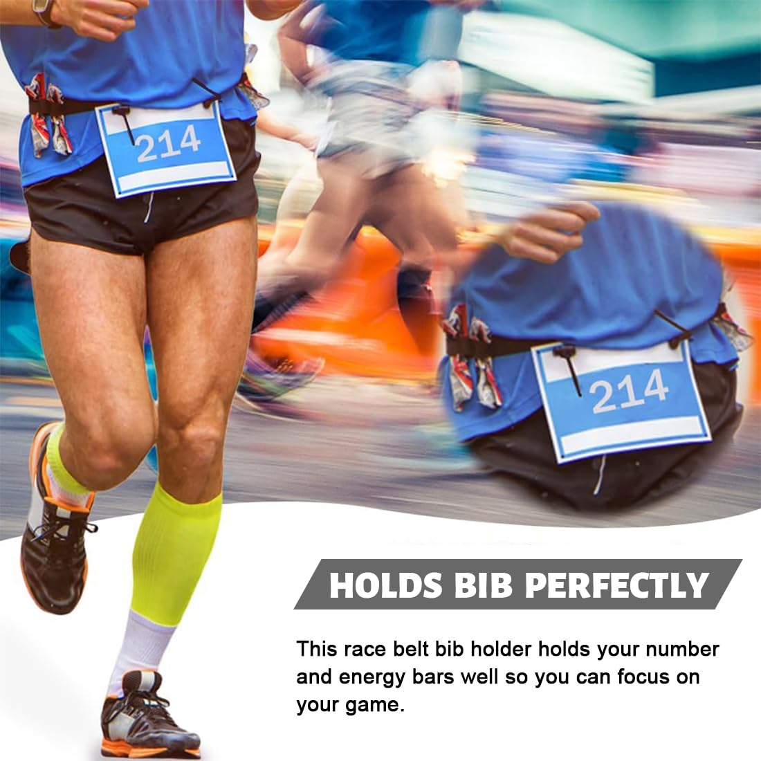 Cintura Porta-Pettorale Per Running E Maratona - Regolabile, Impermeabile, Per Gare E Allenamenti - Foto 4