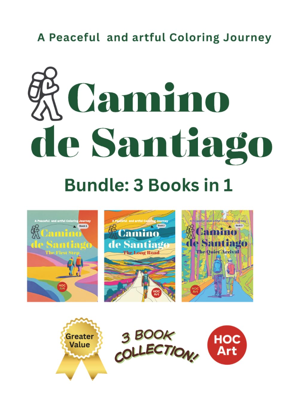Buen Camino Coloring Book: A Peaceful Journey of Mindfulness, Relaxation, and Quiet Reflection (Buen Camino Coloring Journey Book)