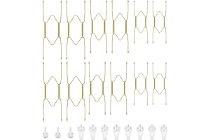 12 Pieces Tile Hangers for Wall: Invisible Decorative Plate Holders with Wall...
