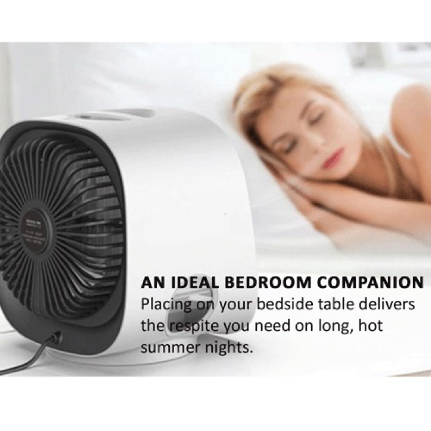 Aira Breeze Ventilator Original,Airabreeze Air Cooler Kleine Wassergekühlte, Tragbarer Ventilator, Schwenkbar, Ideal Für Zu Hause Und Auf Reisen (1 PCS)