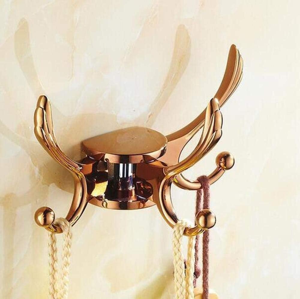 YATUOPNG Self Adhesive Hooks-Single Coat Hook Antique Single Robe Clothes Towel Hanger Brass Construction Bathroom Hardware Kitchen 4 Colours(Style3)