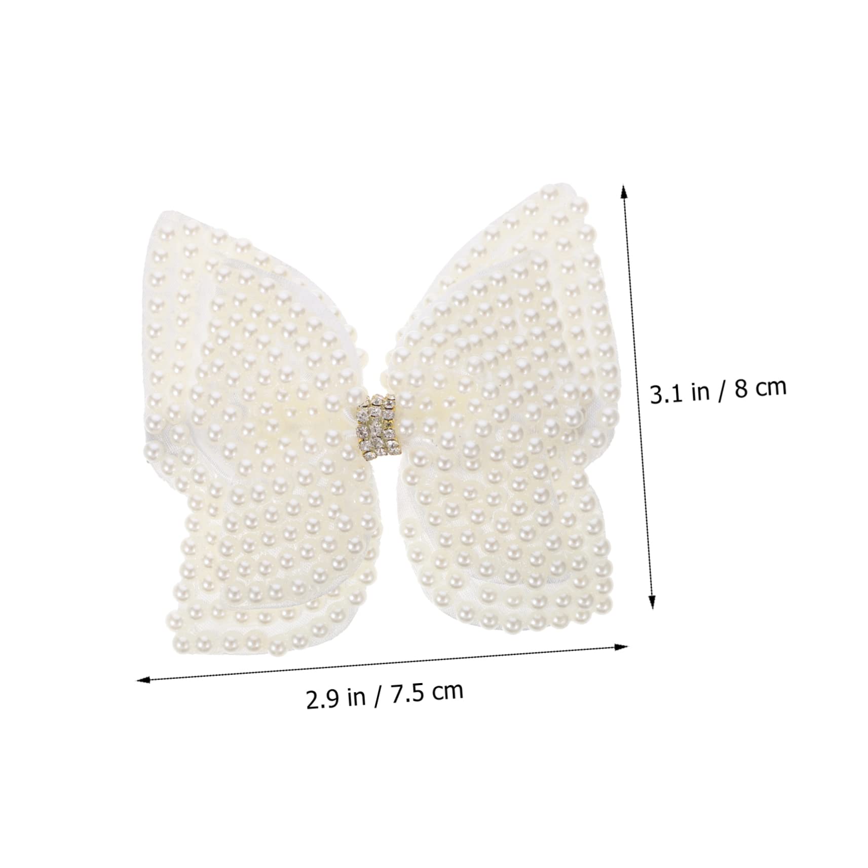 minkissy 12pezzi Fermagli Per Con Fiocco Di Perle e Strass Clip Alligator Eleganti Per Donne Accessori Per Alla Moda e Comodi Per Ogni Occasione