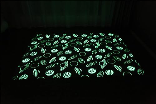 Miniatura 17 de Alfombra luminosa que brilla en la oscuridad para dormitorio, sala de estar, única, suave, lavable, moderna, alfombra de interior para dormitorio