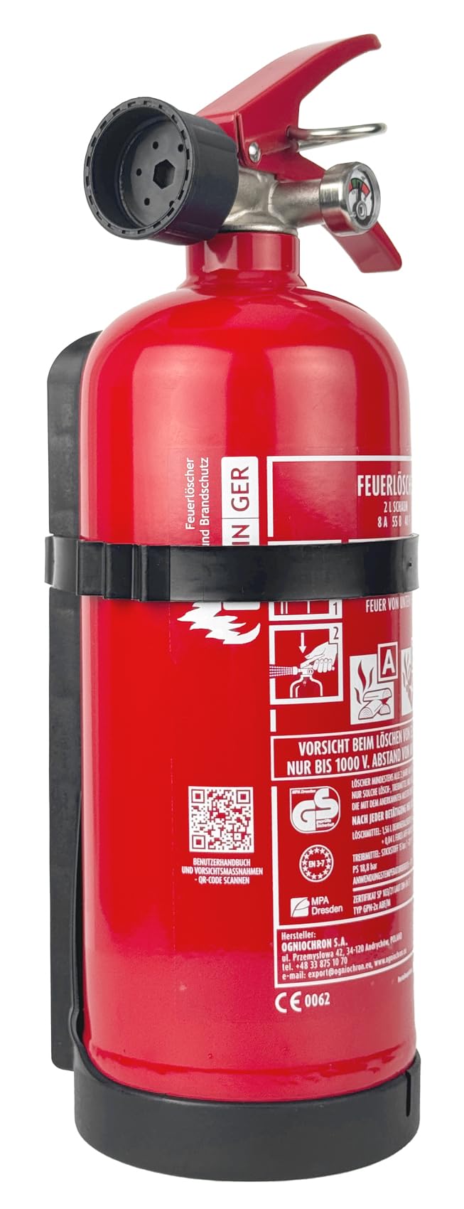 Feuerlöscher-Schaum GWG-2x-ABF Fettbrandlöscher 2l (made in Europe)