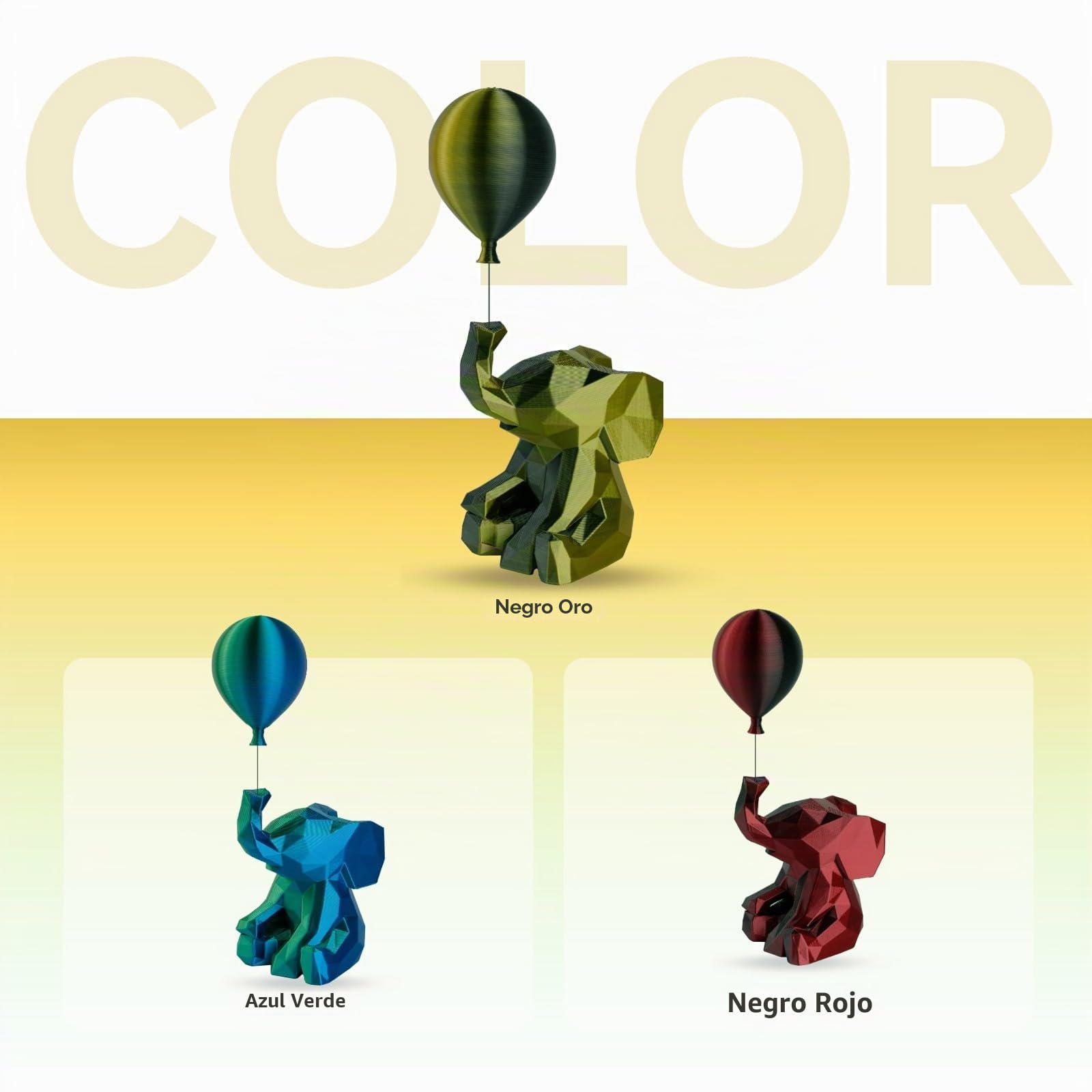 Chitu Systems Conjure Silk - Filamento de impresora 3D de ácido poliláctico, filamento de doble color de 1.75 mm, filamento de impresión 3D de seda negro y dorado, 2 kg