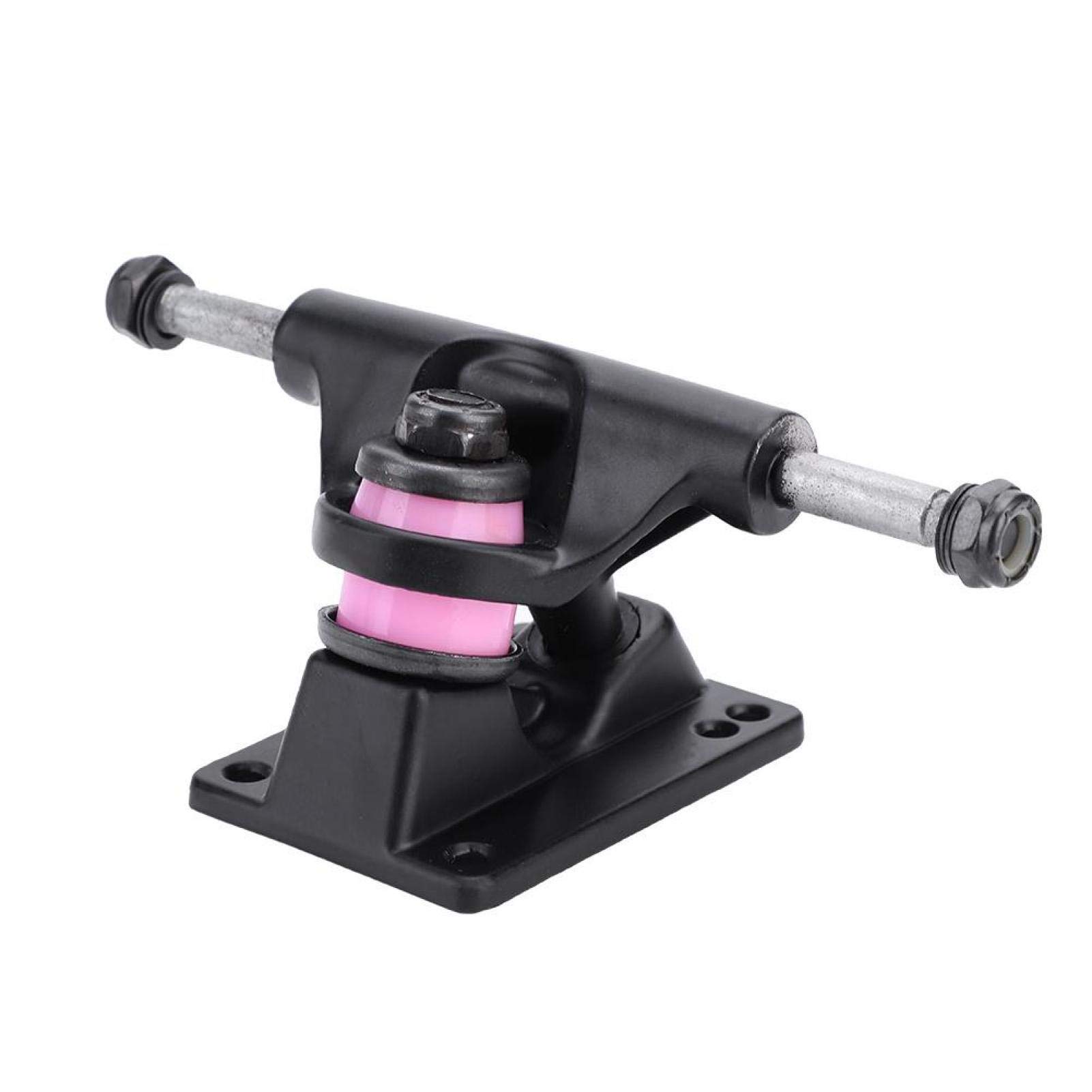 Jenngaoo 2pcs Skateboard Trucks Combo 3.25Inch Ruedas Abec Longboard Skatebaord Accesorio Todo en Uno Skate T-Tool (negro)