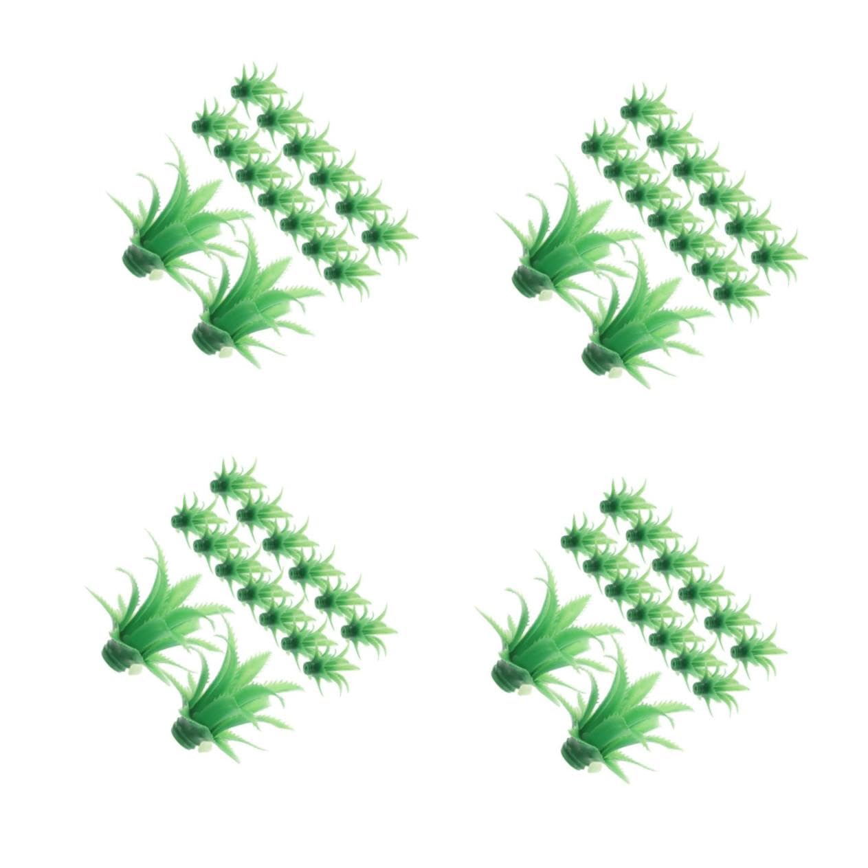 ABOOFAN 60 Piezas Hojas de piña simuladas Hojas de Flores Artificiales simulación Artificial el plastico