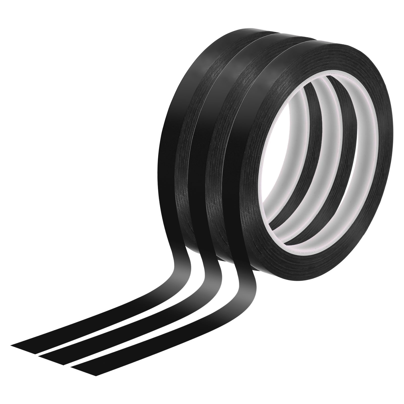 TA-VIGOR Whiteboard Tape 12m x 66m Self Adhesive Black 3 Rolls โ image 1